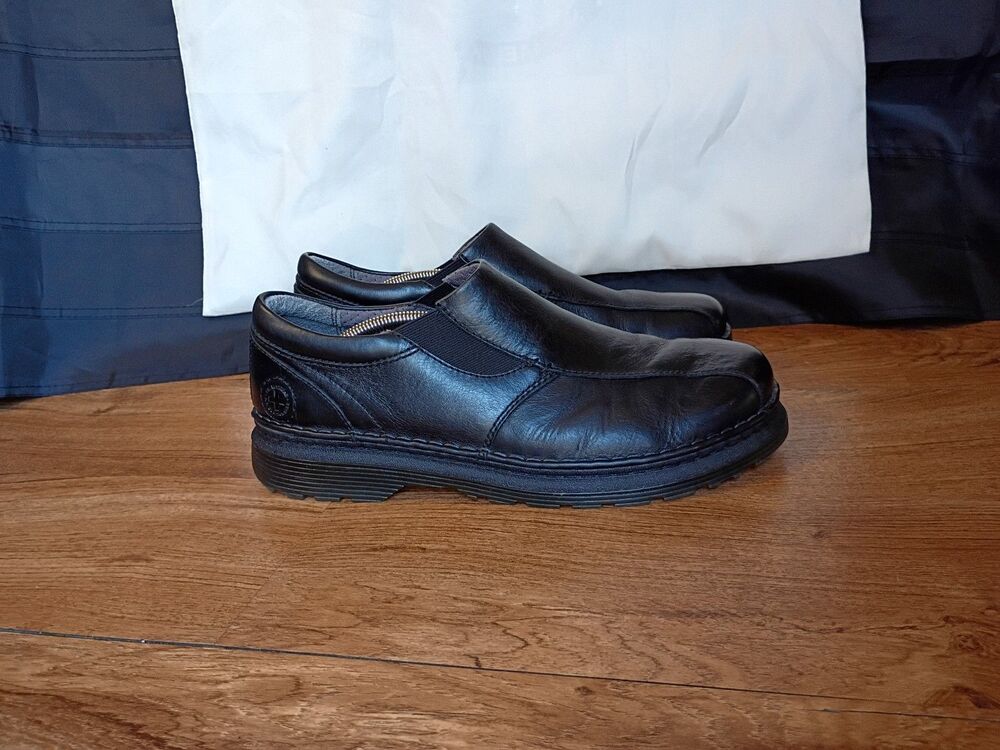 Dr Martens Tevin Black Leather Slip On Mens 11 AW004 AirWair